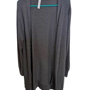 Zenana Outfitters Charcoal Grey Snap Button Cardigan - Size XL